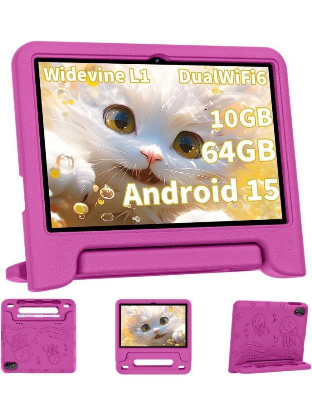 Upgraded 10" Kids Tablet, Octa-Core CPU, 10GB RAM, 64GB Storage, 1TB Expandable